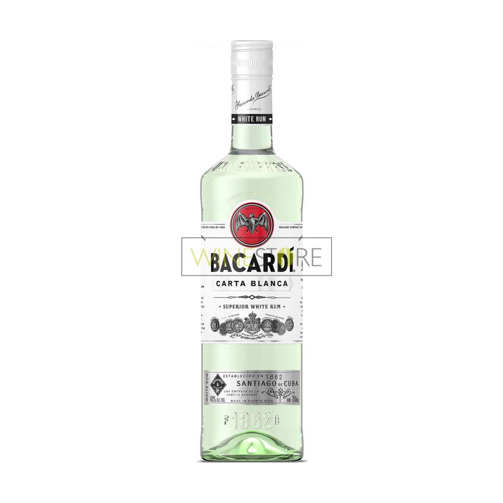 € online, - White Winestore Rum Bacardi 17,90