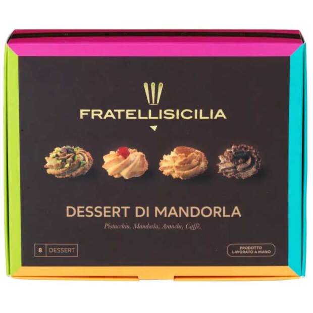 Fratellisicilia Box Almond Dessert 8 pc mixed assortment