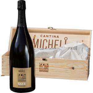 Cantina Micheli Trento DOC Brut 1223Kg mit Holzkiste