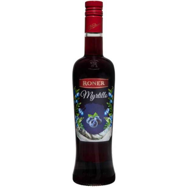 Roner Myrtillo Blueberry liqueur with fruits