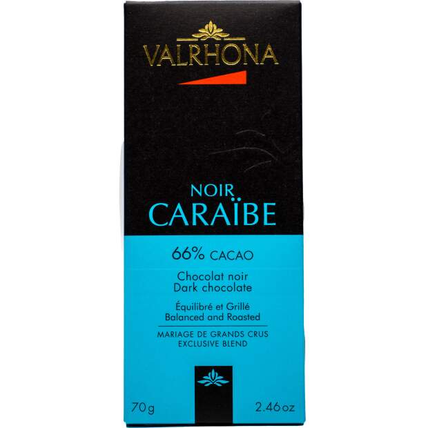 Valrhona Tavoletta di cioccolato Caraibe 66%