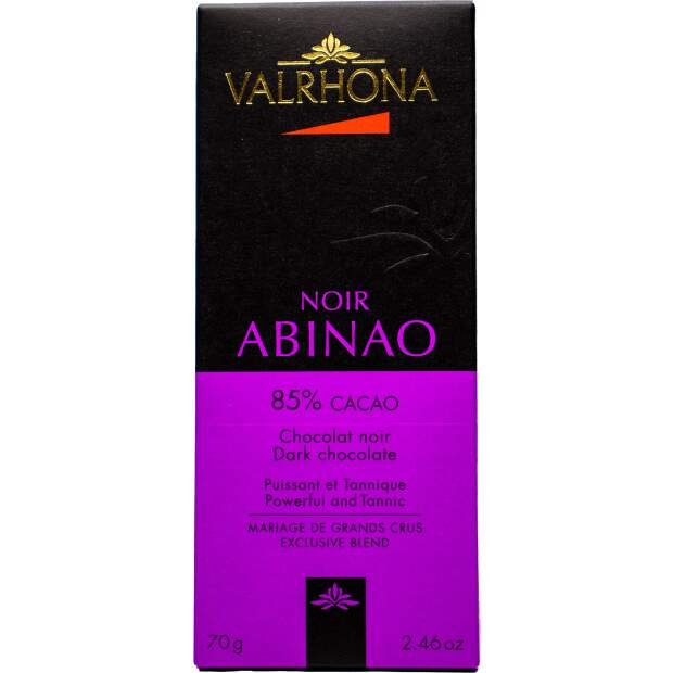 Valrhona Chocolate bar Abinao 85%