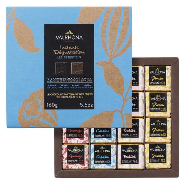 Valrhona Schokolade 32 Stück 8 Les Essentiels