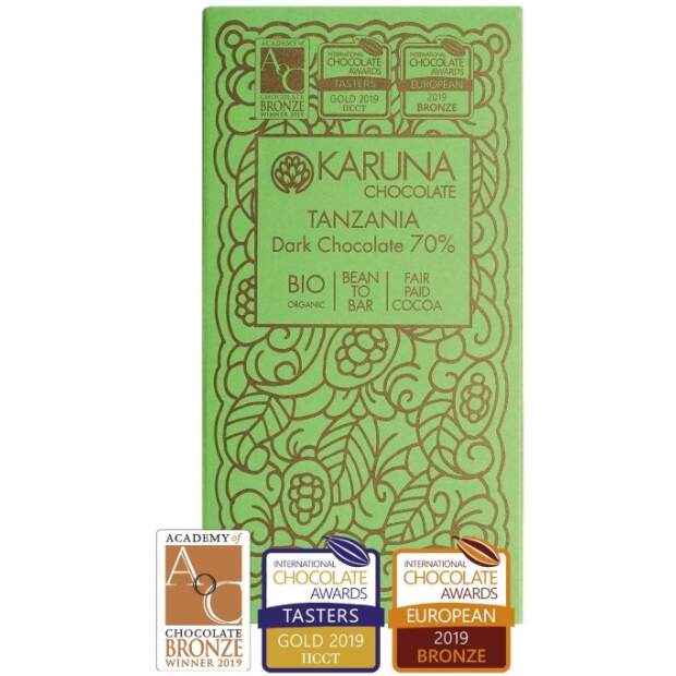 Karuna Chocolate Single Origin Tanzania 70% ORGANIC