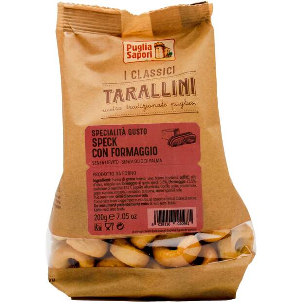 Puglia Sapori Tarallini Speck und Käse