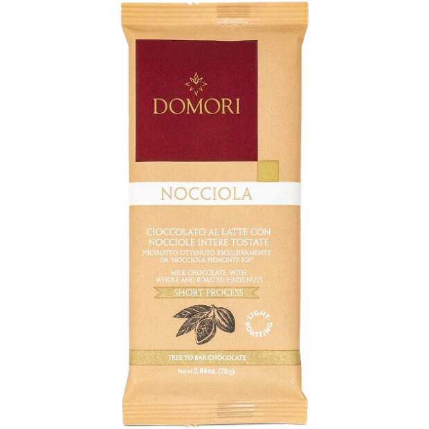 Domori Milk Chocholate with Whole Hazelnuts