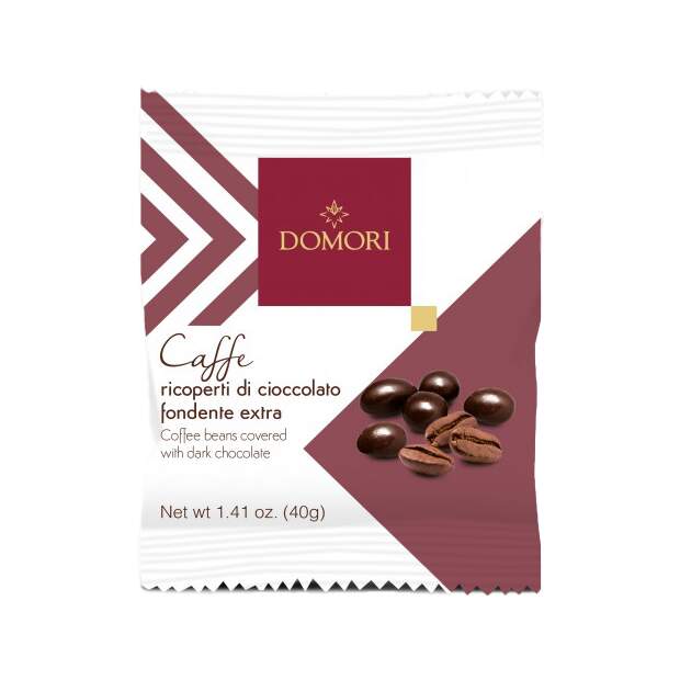 Domori Illy-Kaffeebohnen mit Schokolade überzogen